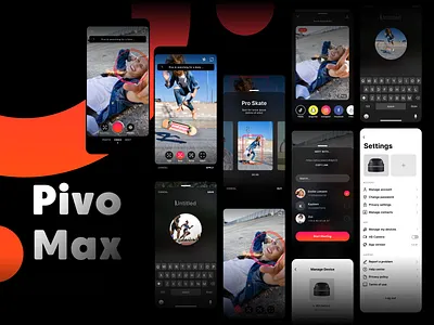 Pivo Max | AI-powered camera | Innovation Award 🏆 ai ai vision artificial intelligence award camera mobile ui ux