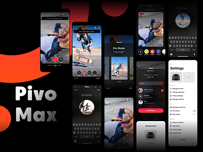 Pivo Max | AI-powered camera | Innovation Award 🏆 ai ai vision artificial intelligence award camera mobile ui ux