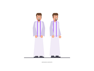 Flat Pries Character illustration character character model sheet church priest flat character flat graphics gpsehmbi graphcis graphixate info character info graphics priest charcter priest model sheet vector vector character