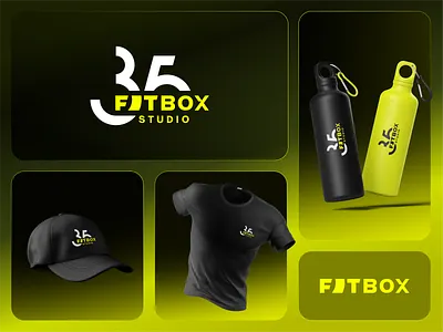 35FITBOX boxing branding design fitness gym gym branding logo logotype typography