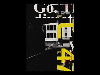 Go. The direction is yours to choose /477 clean design modern poster print simple type typography