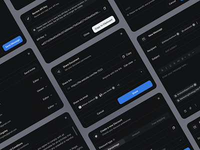 Modal - Dark Mode design system figma modal product design ui ux web design