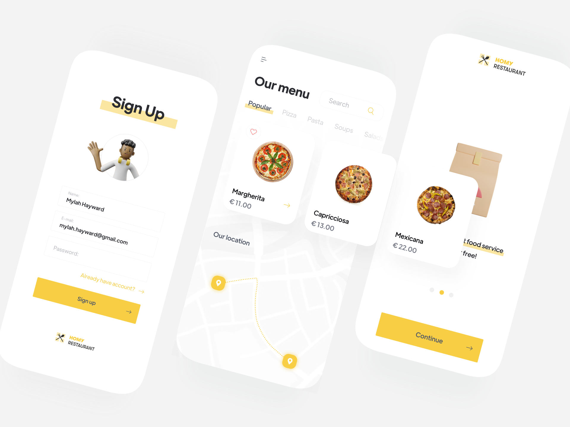 Example of Modern Webshop UX/UI Design
