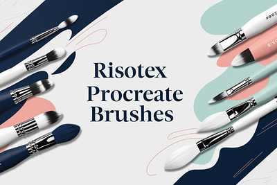 RisoTex Procreate Brushes branding design graphic design illustration logo vector