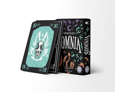 SOMNIA Card Game Illustrations art design graphic design halloween illustration raster skull spooky wildlife