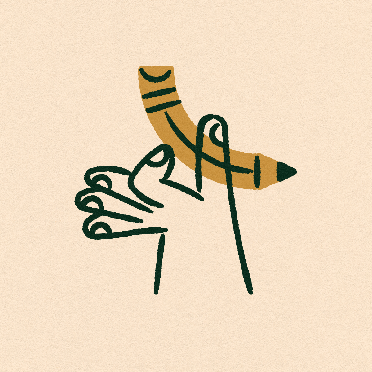 Vectober 05 // Sketch artist drawing hand illustration line art pencil sketch