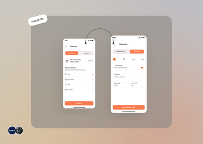 Credit Card Checkout #DailyUI #Day002 #E-commerce design mobile design ui uiux ux