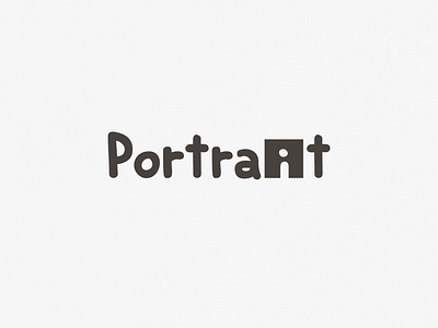 Portrait | Typographical Poster font graphic design graphics letters sans serif simple text type typography word