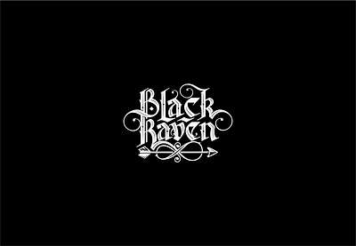 Black Raven Logo beer logo branding brewery calligraphy design graphic design identity lettering logo logotype typography vector