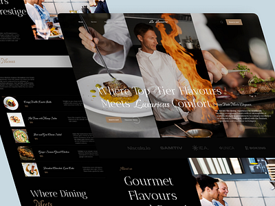 La Lumière // Restaurant Website // 2024 business design interface landing landing page minimal restaurant ui uidesign webdesign website