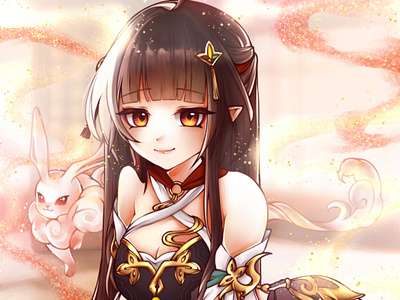 Lingsha anime anime style character design digital art honkai star rail illustration lingsha