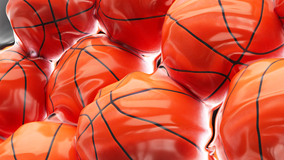 Outdoor Basketball Balls 3d 3dillustration abstract animation c4d design digital art glass graphic design illustration motion graphics render