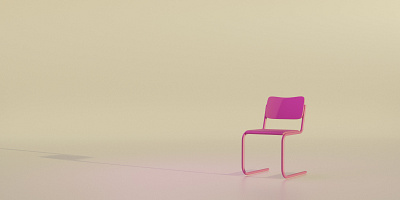 Minimalist modern chair 3d render 3d 3d illustration graphic design illustration