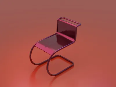 Minimalist modern chair 3d render 3d graphic design