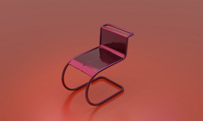 Minimalist modern chair 3d render 3d graphic design