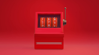 jackpot machine 3d render 3d art game illutration