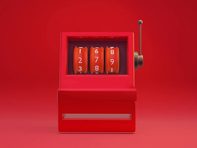 jackpot machine 3d render 3d art game illutration