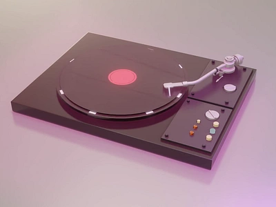 Turntable loop animation 3d render 3d animation art illustration