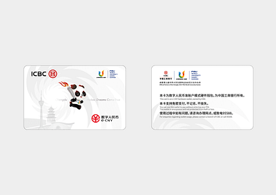 Design of Digital RMB Card（ICBC）- FISU WORLD UNIVERSITY GAME card fold page package design