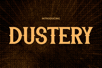 DUSTERY branding display font font gaming poster retro vintage youtube