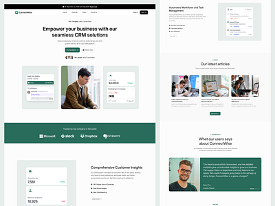 CRM Saas Website Landing Page business business growth company costumer management crm business crm landing page crm platform crm saas landing page landing page landing page design management modern crm product design saas landing page saas product sales ui ux web app web design