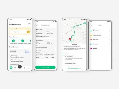 Parcel Delivery Design delivery mobileapp mobilescreens parceldelivery ui uidesisgn userinterface