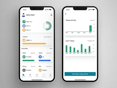 Health Tracking App 3d animation app appdesign branding design fitness graphic design health illustration logo motion graphics strava tracking ui uidesign ux uxdesign wellness