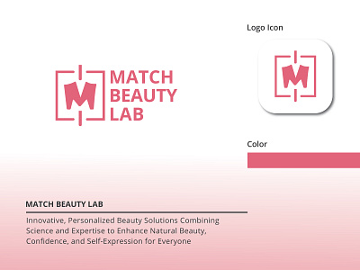 Match Beauty Lab Logo Design (unused) empoweryourglow graphic design