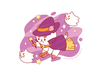 Puppycat Halloween animal cute design illustration merch puppycat