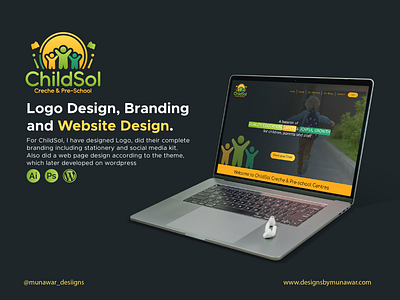 ChildSol Logo and Brand Identity brand design brand guidelines brand identity brand mark branding design education logo graphc design identity design logo logo designer logo mark minimal logo modern logo social media design stationery visual design web design