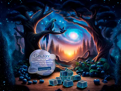 Galaxy Gummies Ads ad ads advertising art art composition artificial intelligence composition craft digital digital art generativefill graphic design gummies image editing image manipulation marketing photoshop product design propaganda thc