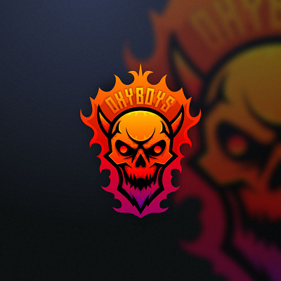 skull logo design game