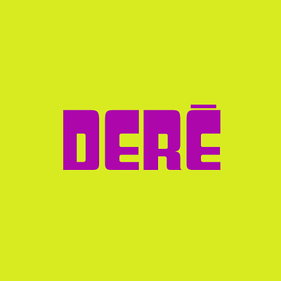 Derê, a Festa animation branding graphic design logo motion graphics party typography variable vector