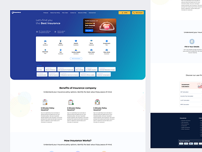 Compare Best Insurance Plans Landing Page app branding car insurance premium clean website digital figma graphic design health insurance health plans starting insurance companies insurance online insurance policies landing landing page term insurance top bike insurance plans ui uidesign ux website design