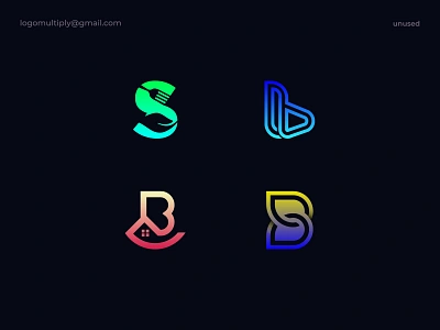 Alphabet with combination mark logo - S and B ai app b brand identity branding business logo company logo gradient icon leaf logo logo design logomultiply logos real estate s saas spoon tech web3