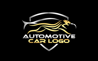 Luxurious Automotive Chetah Speed Sports Car Logo Design automotive branding car logo car repair chetah fast logistic service speed sports car technology