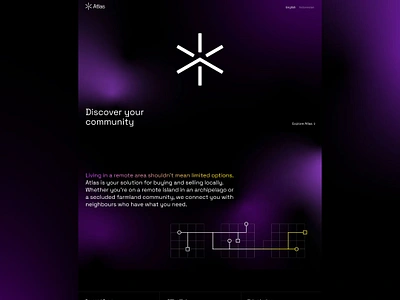 Atlas Website brand identity branding community geometric logo neighbourhood remote visual identity web ui website