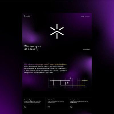 Atlas Website brand identity branding community geometric logo neighbourhood remote visual identity web ui website