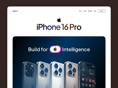 iPhone 16 Pro - Landing page - Concept iphone landing page ui design ux design