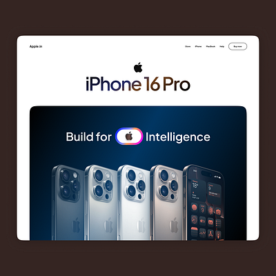 iPhone 16 Pro - Landing page - Concept iphone landing page ui design ux design