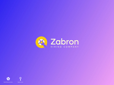 Zabron logo branding custom logo graphic design hiring company icon identity logo logo mark search