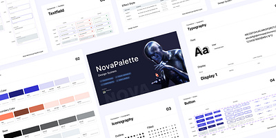 Nava Pallette design system figma free ui kit