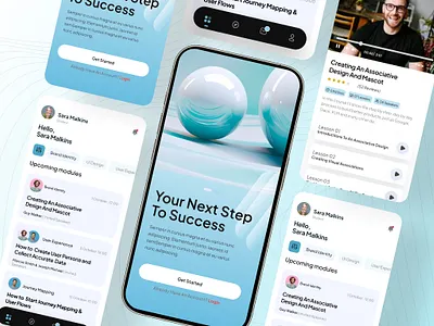 Skills Learning App analytics app ui branding cards design figma graphic design illustration logo ui