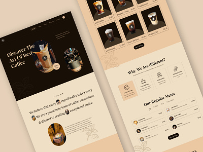 Cafeo | Small Cafe Template branding design graphic design ui we web web design website