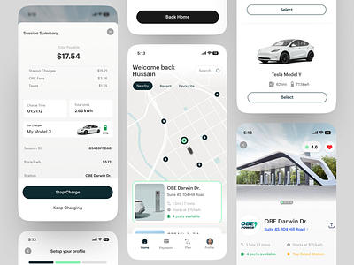 EV Charging Network | Search and Manage Charging agency app branding charger chargers design ecommerce electric ev illustration ios list maps menu product design tesla