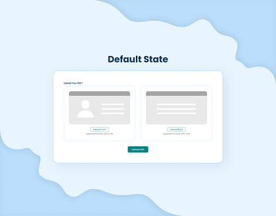 NID Upload Front Back UI Design figma formdesign nidfrontback nidupload uidesign uploadfiles uploadfilesui uploadnid uploadnidfrontback uploadnidfrontbackui uploadui uploaduifigma userexperience uxdesign webdesign