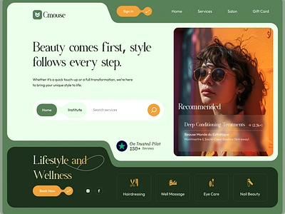 Cmouse Parlour Website Design design landing page ui ux web website