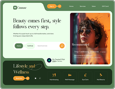 Cmouse Parlour Website Design design landing page ui ux web website