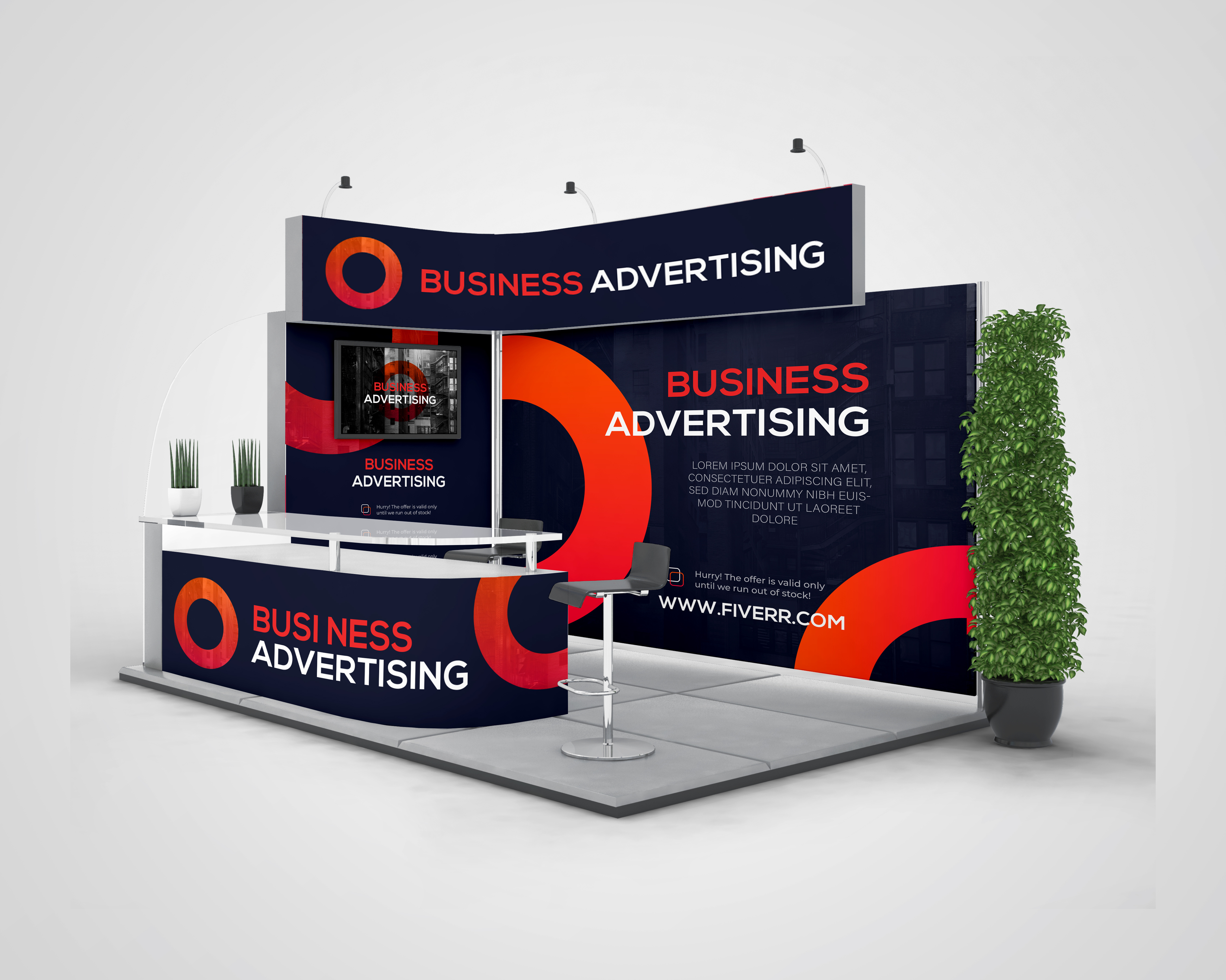 Example of Eye Catching Tradeshow Backdrop Banner