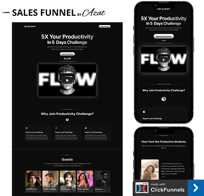 Challenge Funnel (Example) challenge funnel funnel design landing page sales page